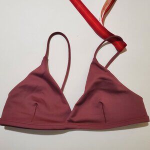 NWT Left on Friday Sweet Victory Top Bikini, in Desert Plum, Size S M